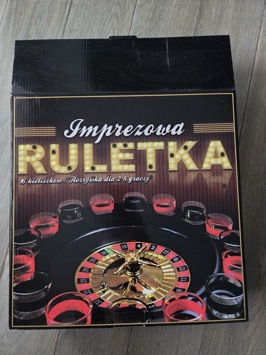 Imprezowa ruletka z kieliszkami