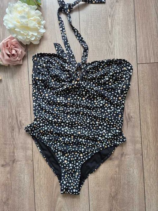 Strój kąpielowy jednoczęściowy kropeczki 40