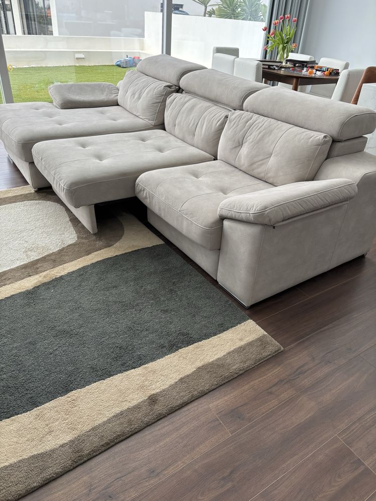 Sofa com 3 chaise longs em microfibras