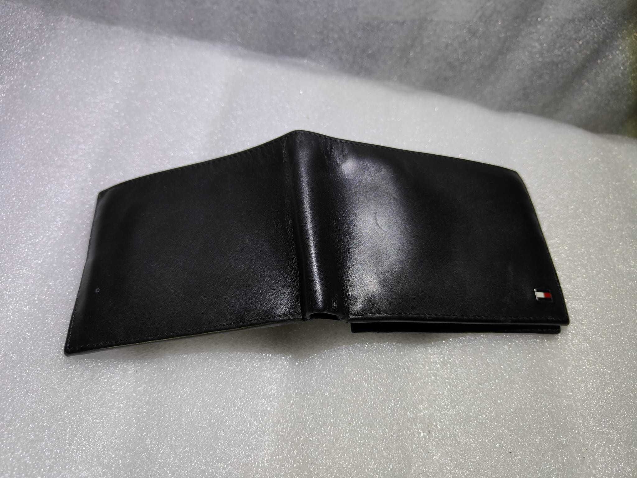 Tommy Hilfiger Eton Trifold męski portfel z kieszenią na monety skóra