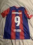 koszulka z autografem Lewandowskiego Nike FC Barcelona 9