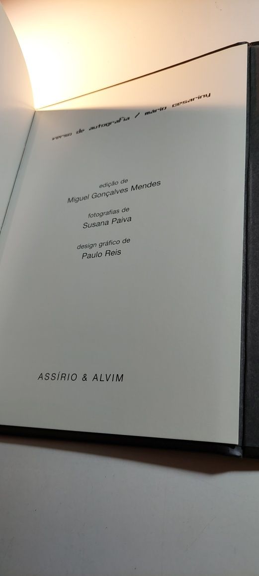Verso de Autografia - Mário Cesariny (2004)