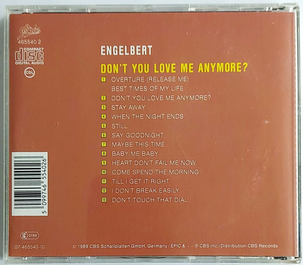 Engelbert Don't You Love Me Anymore? 1989r