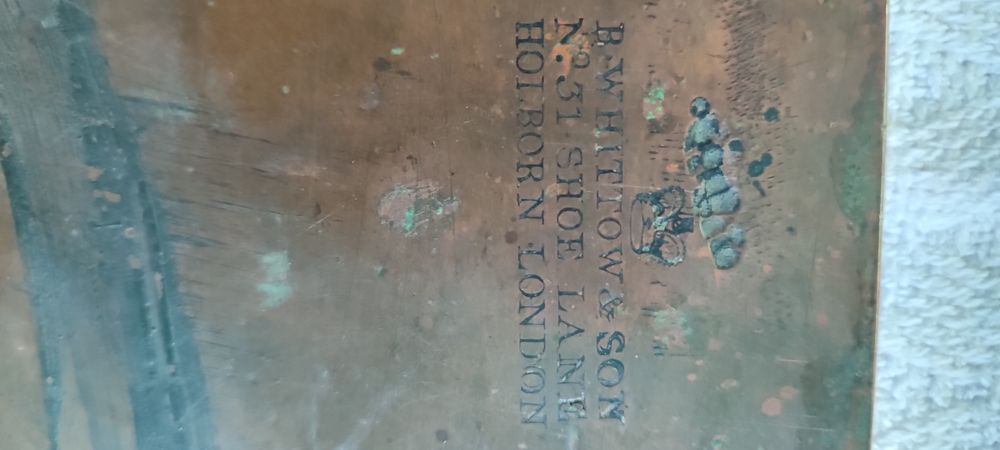 Bartolozzi ou aprendiz enorme Matriz gravura em cobre séc XIX