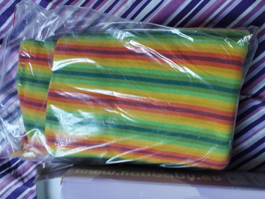 Chusta tkana skośno - krzyżowo natibaby pasiak