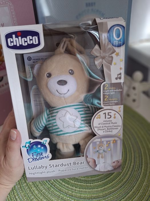 CHICOO ведмедик, мобіль, іграшка на візочок ліжечко. Музична іграшка