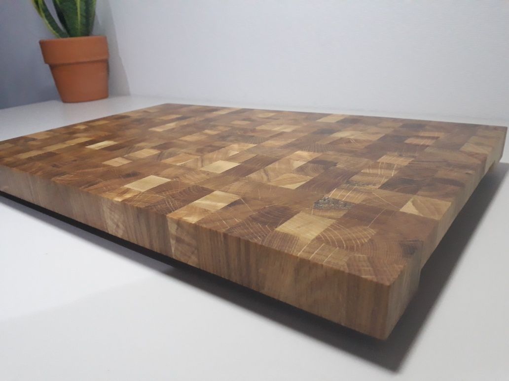 Deska dębowa , sztorcowa, End Grain, hand-made