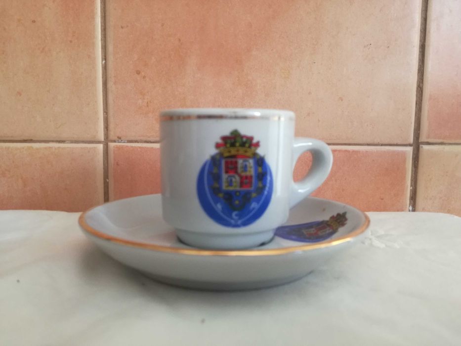 Chávena de café com pires do FCP Futebol Clube do Porto