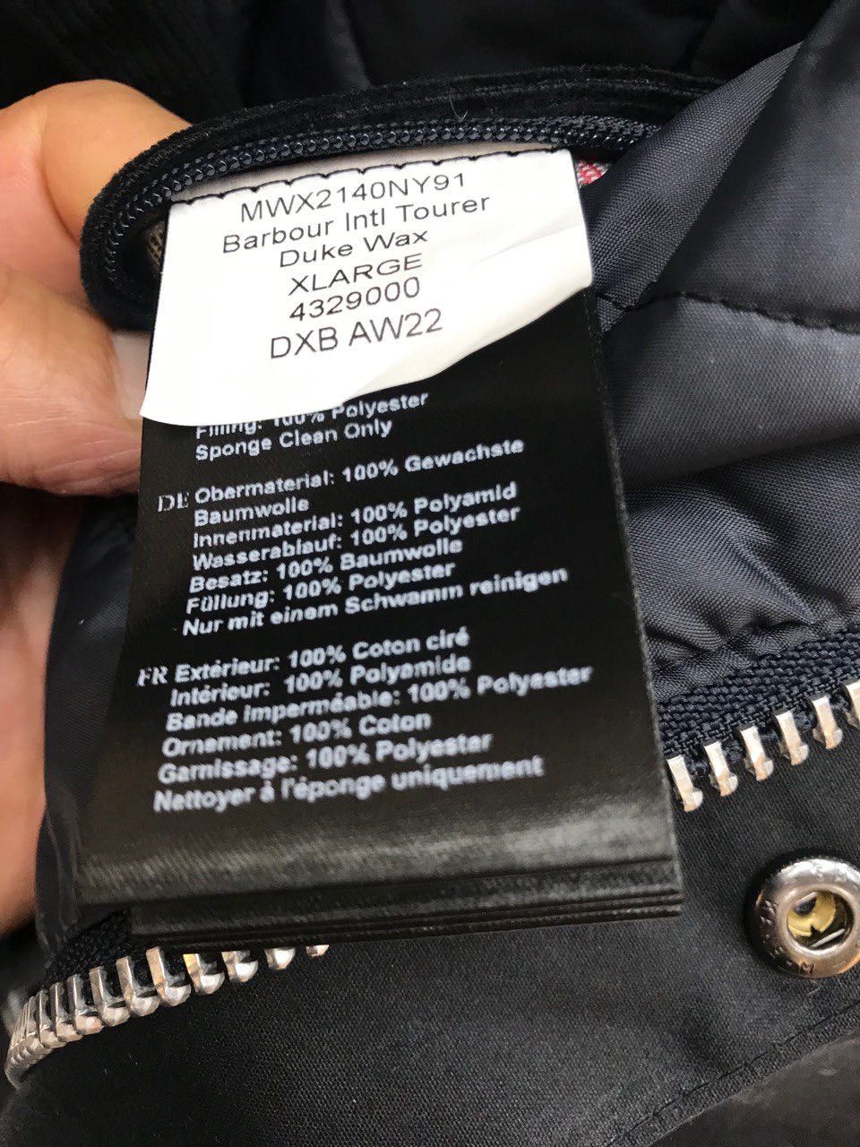 Куртка Barbour Tourer Duke Wax Jacket Navy