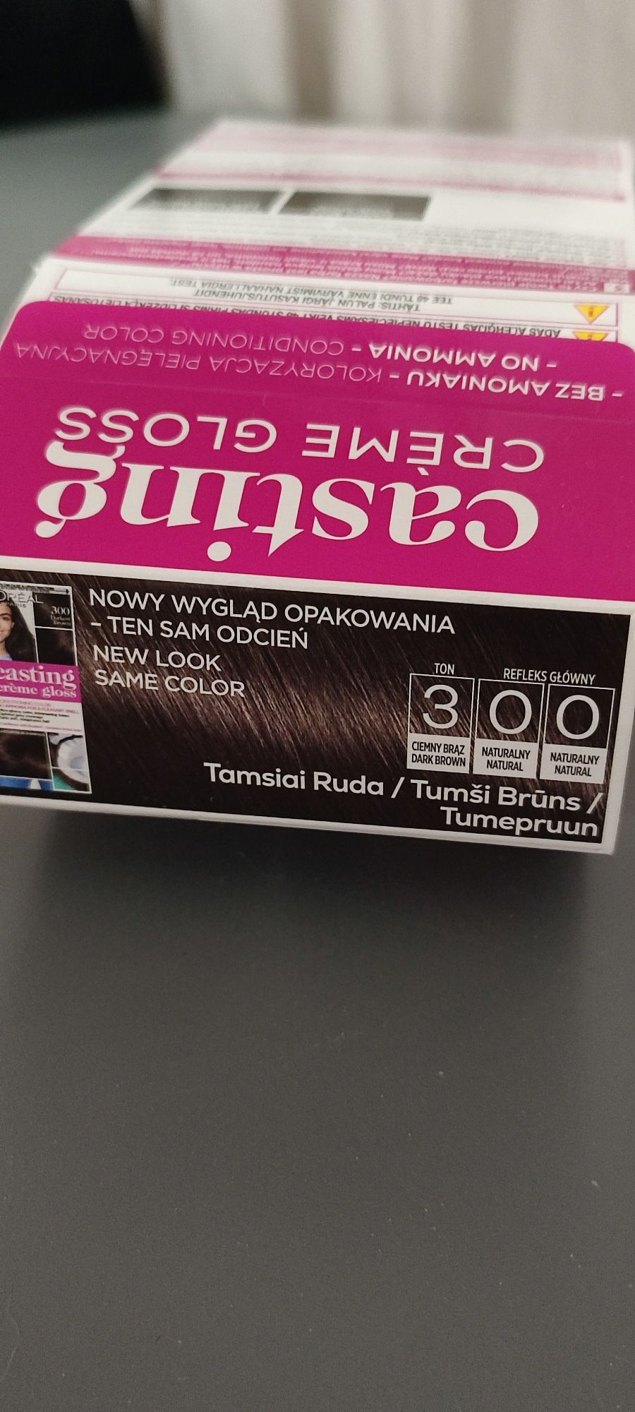 Loreal Paris casting creme gloss 300  dark Brown ciemny brąz