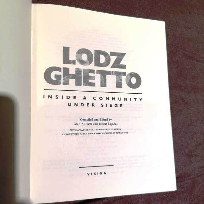 Judaiki- Łódź Ghetto, Alan Adelson i Robert Lapides, język angielski.
