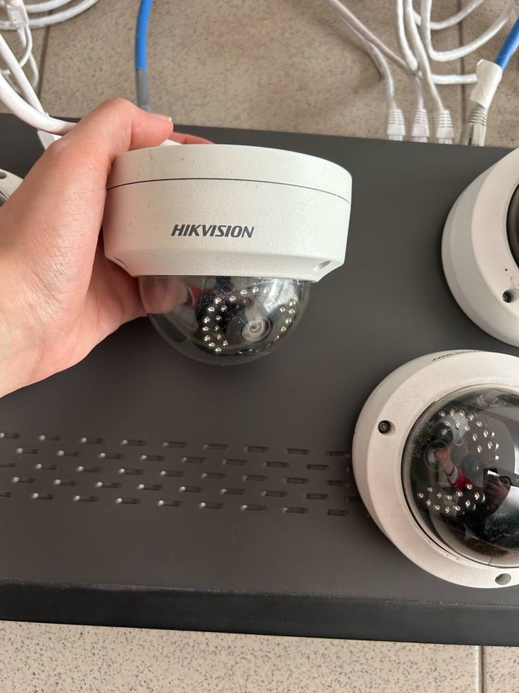 Sistema de video vigilâcia com 4 câmaras de gravação diurna
