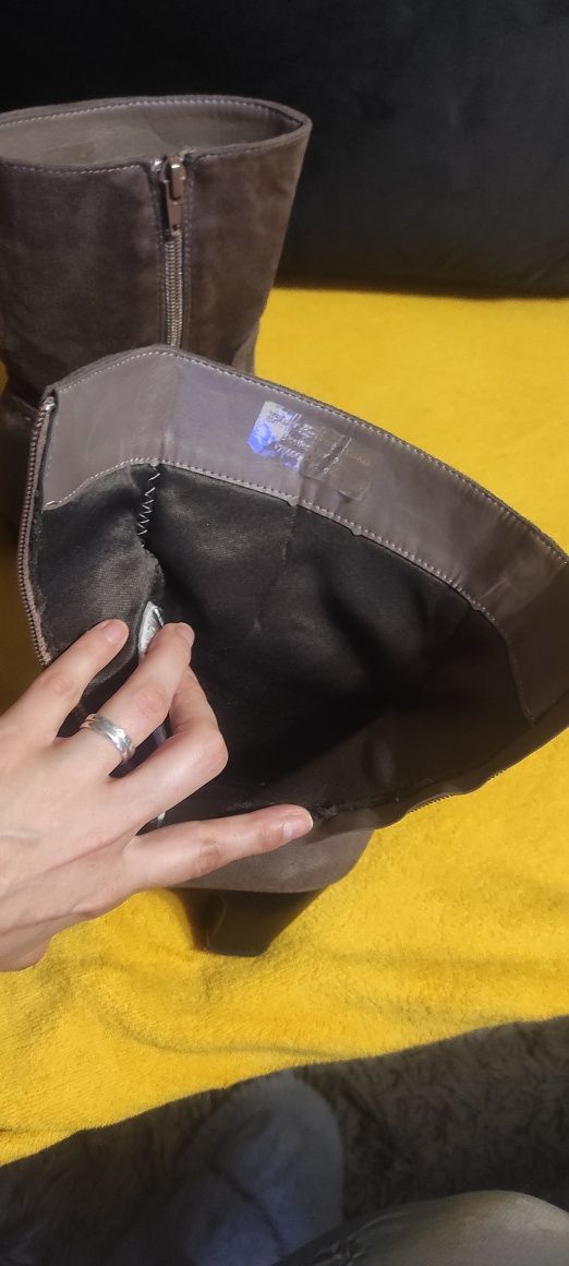 Zamszowe buty botki półbuty kozaki 38 zamsz liva loop