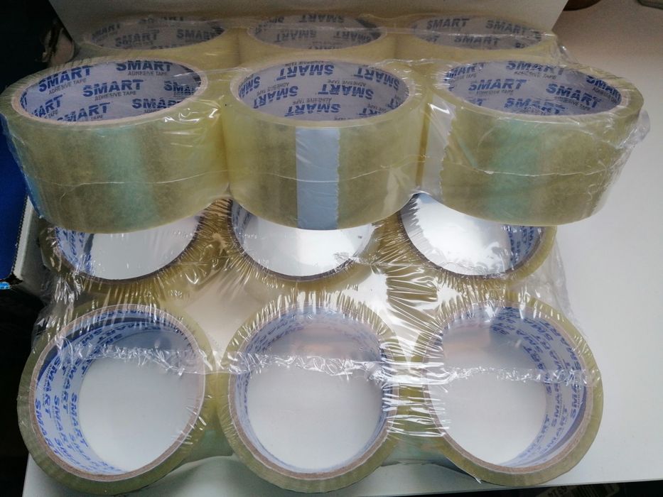 Taśma klejąca bezbarwna 12 szt