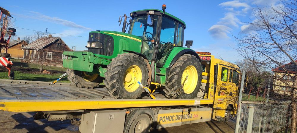 Pomoc drogowa laweta transport maszyn Błonie Leszno Grodzisk Maz 24h