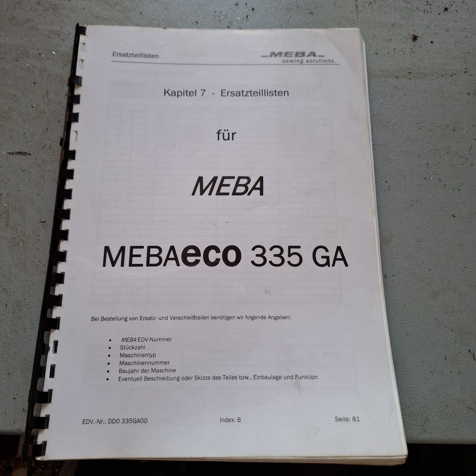 MEBA 335 GA Automat. Piła taśmowa przecinarka.