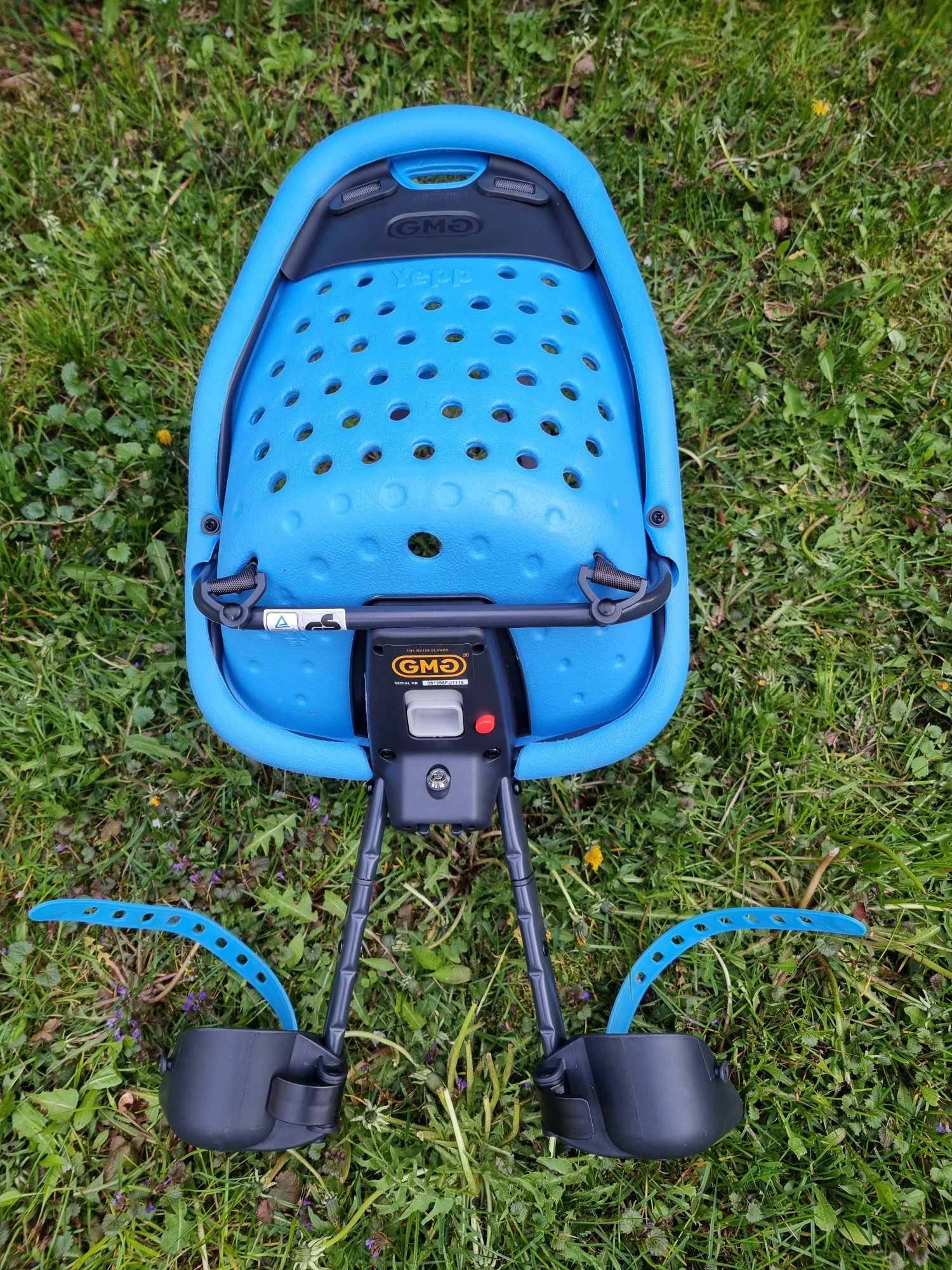Fotelik rowerowy przedni Yepp Mini niebieski