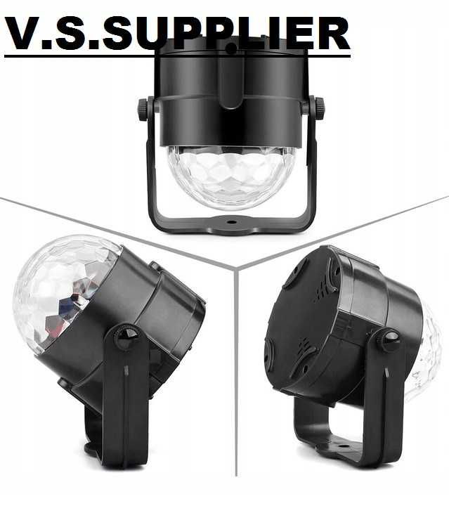 Półkula disco LED Disco Ball 3x1W pilot