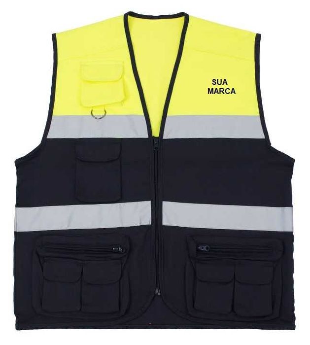 Colete alta visibilidade multifunções