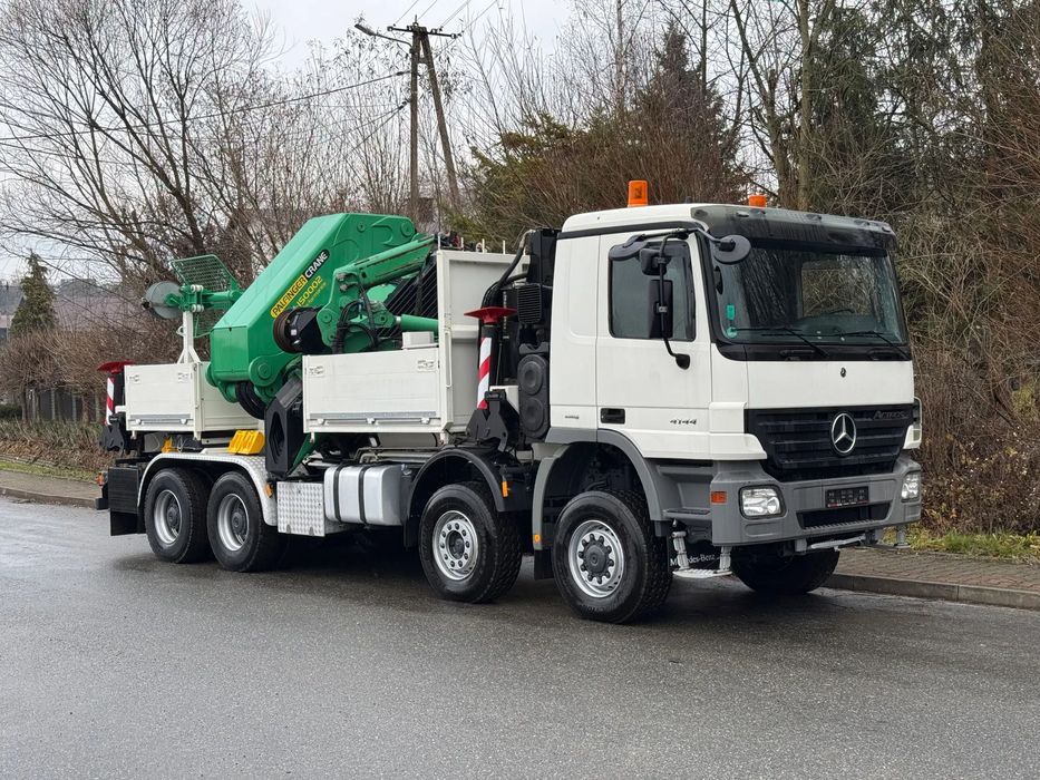 Mercedes-Benz * Mercedes 8x6  Actros 4144 * HDS Palfinger 150002 + FLY JIB PJ 170 * Dźwig * 40 TON * Wyciągarka * 35 Metrów * Kosz *