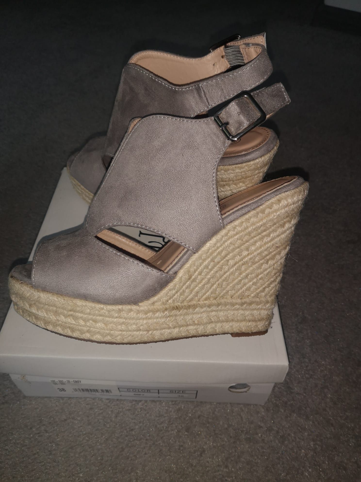 Buty damskie espadryle na koturnie