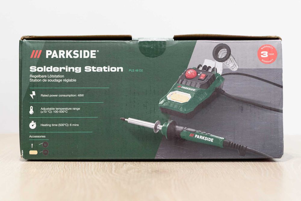 NEW! Паяльна станція Parkside PLS 48 D2 / Паяльник для електроніки
