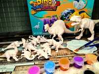 Zestaw kreatywny Dinozaury do malowania - zabawki