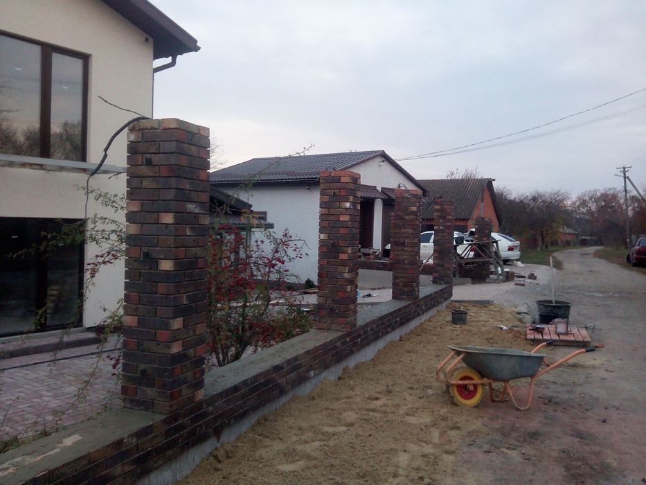 Строительные работы(бут камень,кирпичная кладка,декоративный блок
