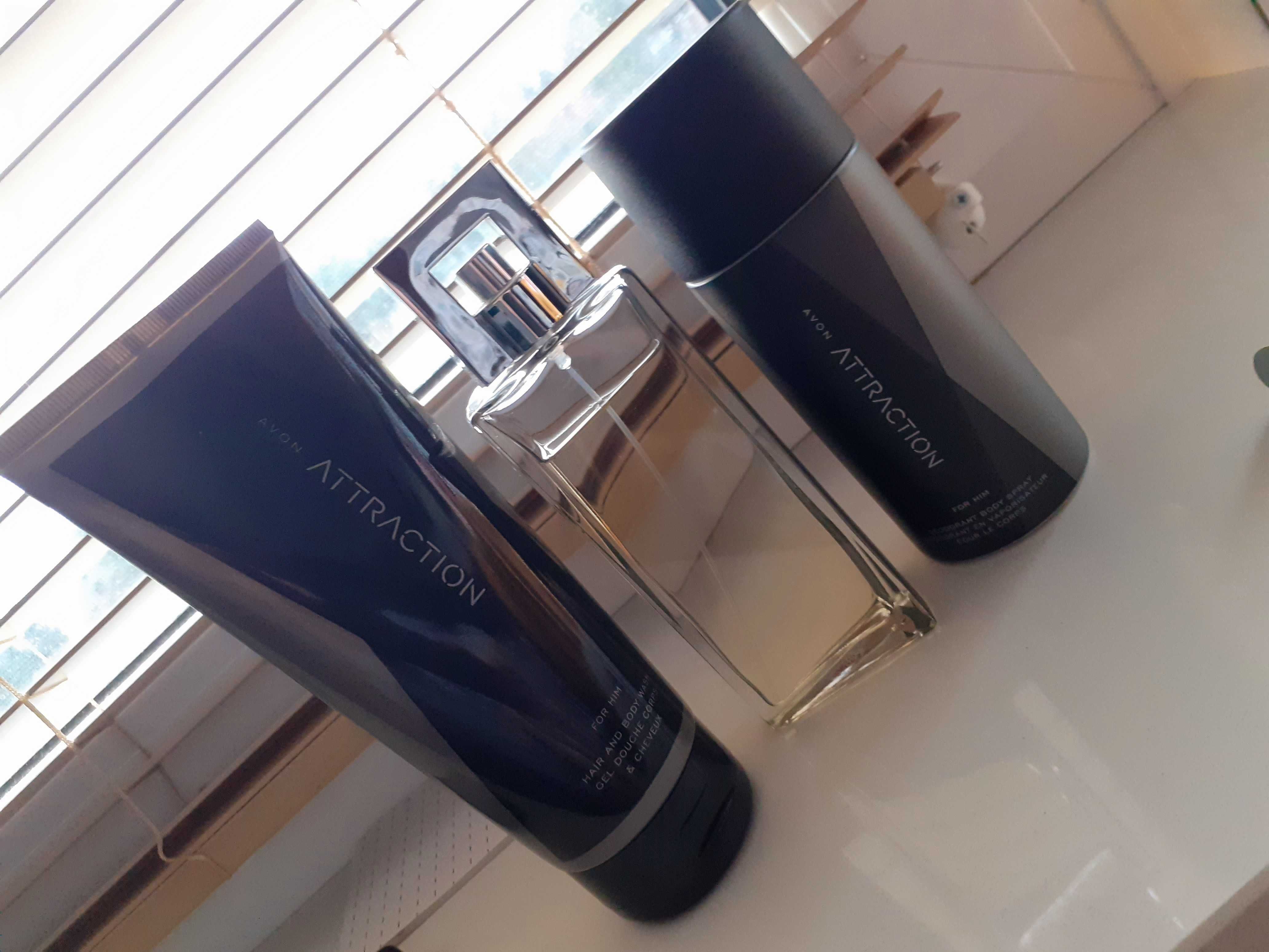 Woda perfumowana Avon Attraction dla Niego+dezodorant 150ml