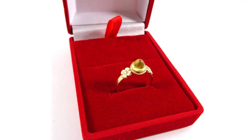 Tajemniczy  ZŁOTY PIERŚCIONEK PR585 14K Loombard Lubawa Lombard