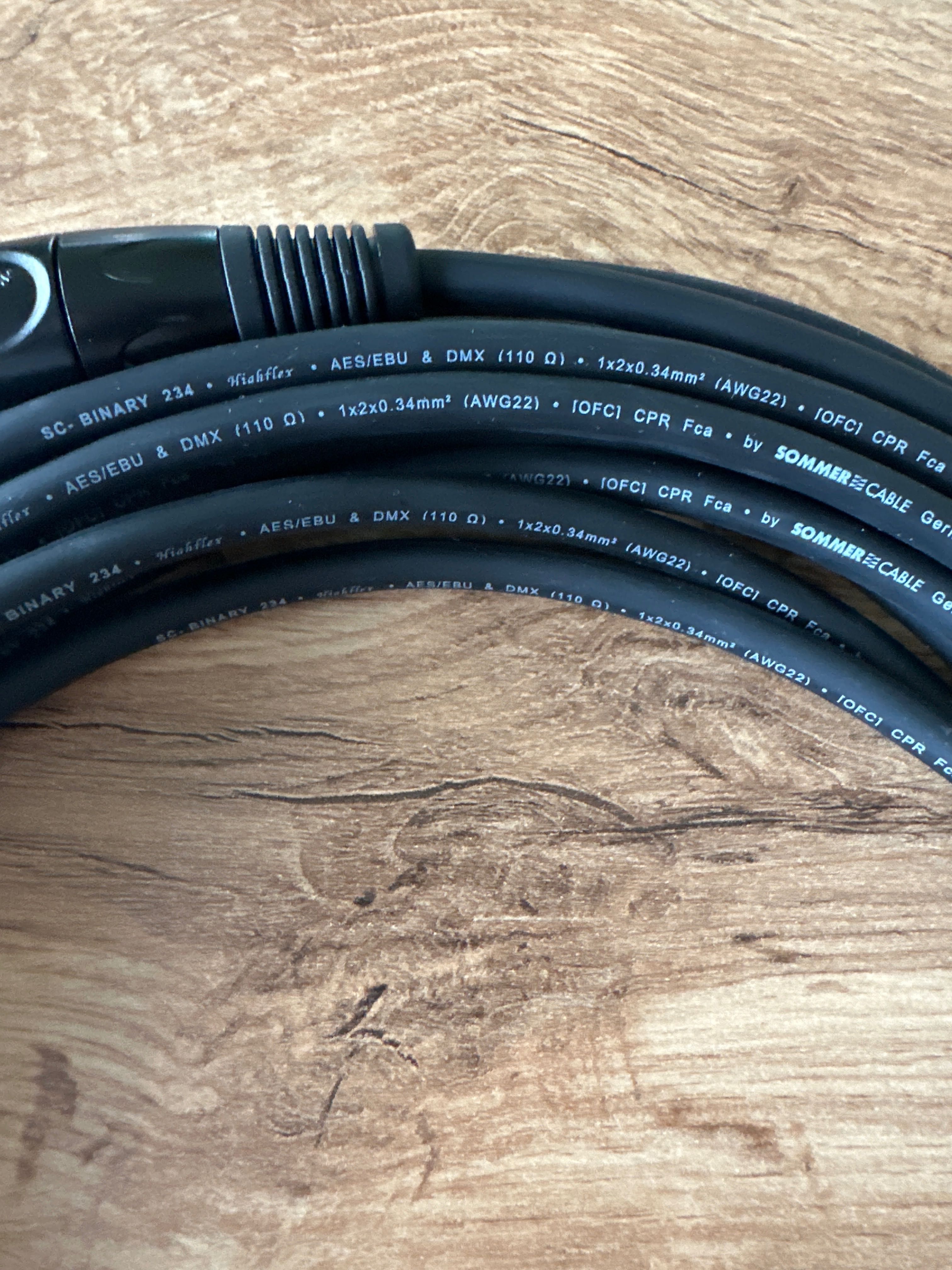 Kabel mikrofonowy DMX AES EBU Sommer 6 metr XLR Schulz Martin