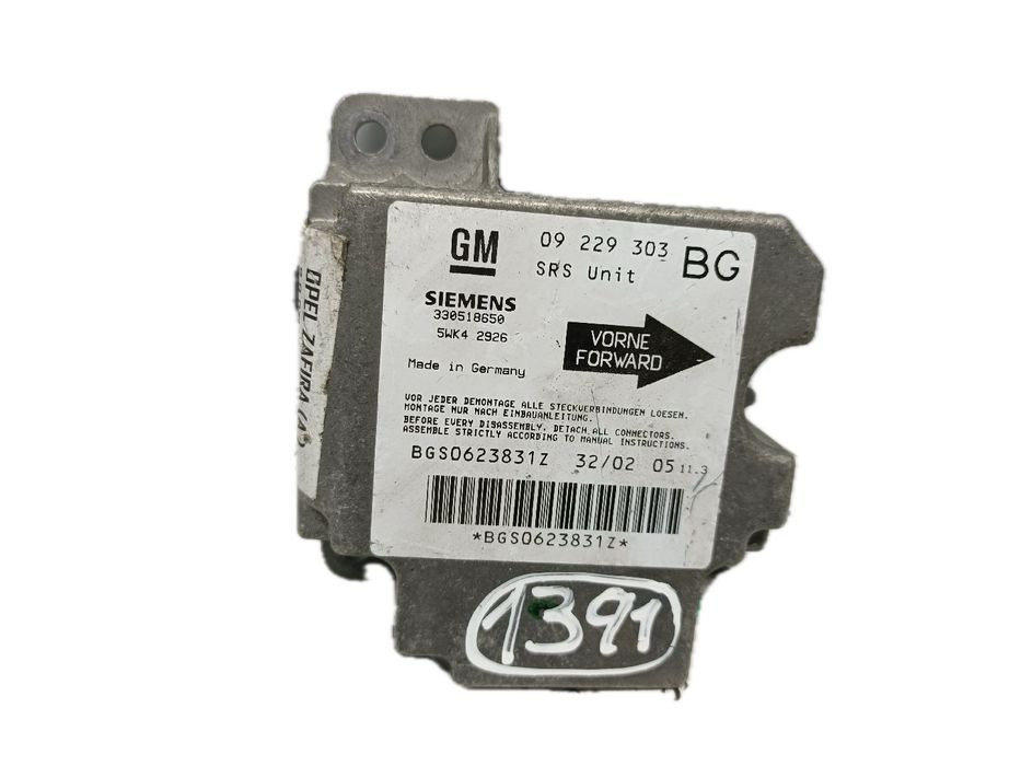 Centralina airbag OPEL Zafira A (F75_)