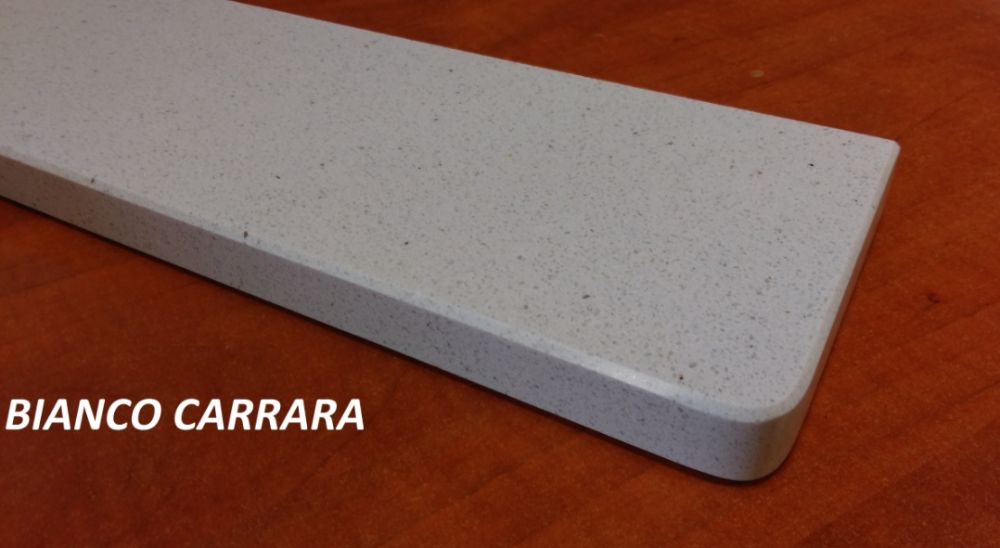 parapet z kamienia KONGLOMERATU biały BIANCO CARRARA promo 810zł gr 3