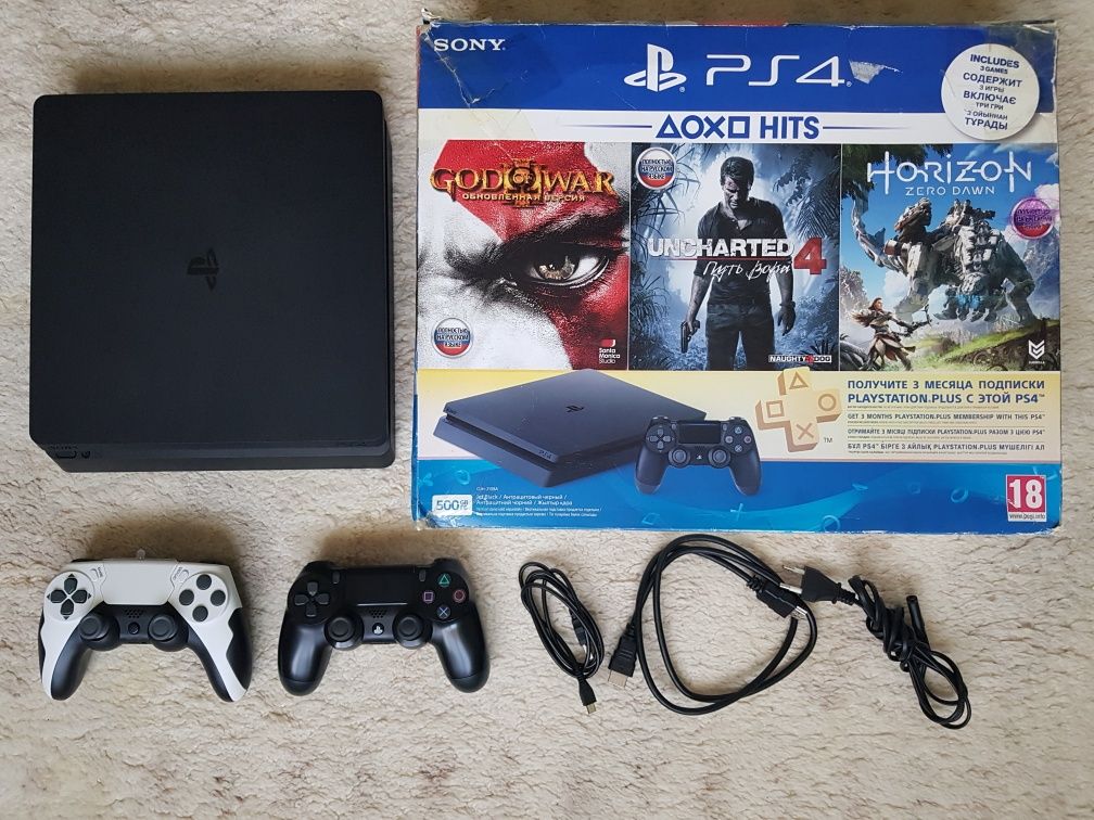 Sony Playstation PS4 Slim 11.0 1 Tb відмінний стан 2 геймпада