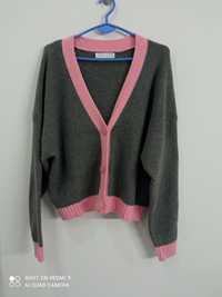 Sweter zapinany oversize L 42 Primark nowy