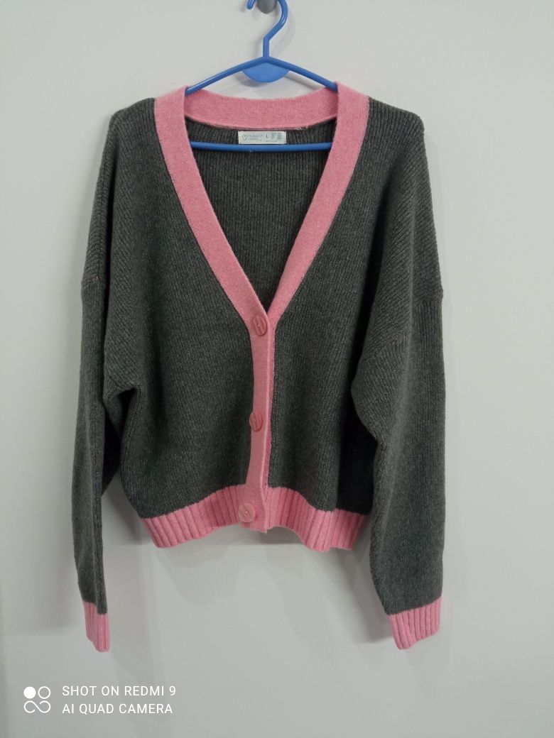 Sweter zapinany oversize L 42 Primark nowy