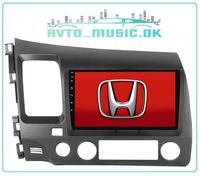 Автомагнітола Honda Civic Android, Qled, USB, GPS, 4G, CarPlay