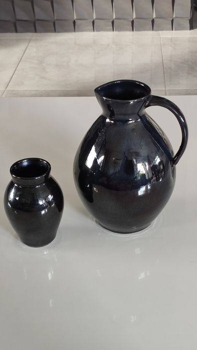 Dwa dzbanki ceramiczne stare