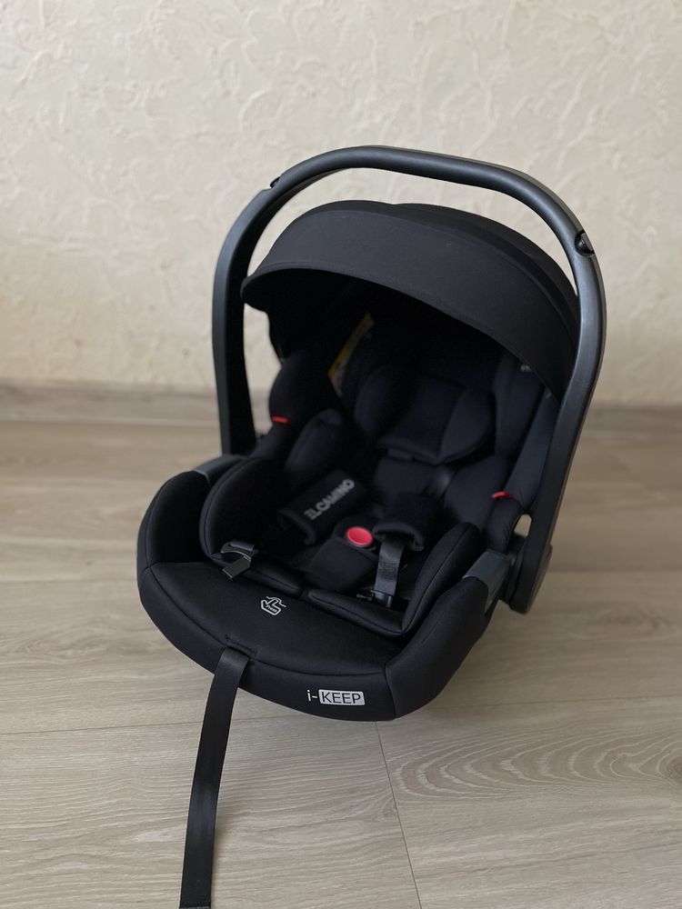 Автокрісло дитяче El Camino i-KEEP ME 1186 Melange Jet Black