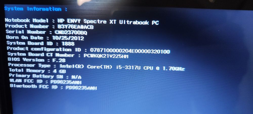 Ноутбук Hp ENVY spectre xt ultrabook