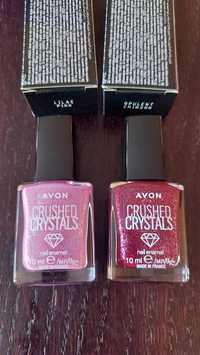 Avon Crushed Crystal lakier do paznokci efekt 3D Lilac Pink