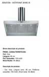 Chaminé Exaustor / Hotte de 90cms Ariston / Hotpoint - XH 90 IX (Inox)