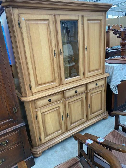 Piękny kredens drewniany dębowy elegancki masywny solidny FV DOWÓZ