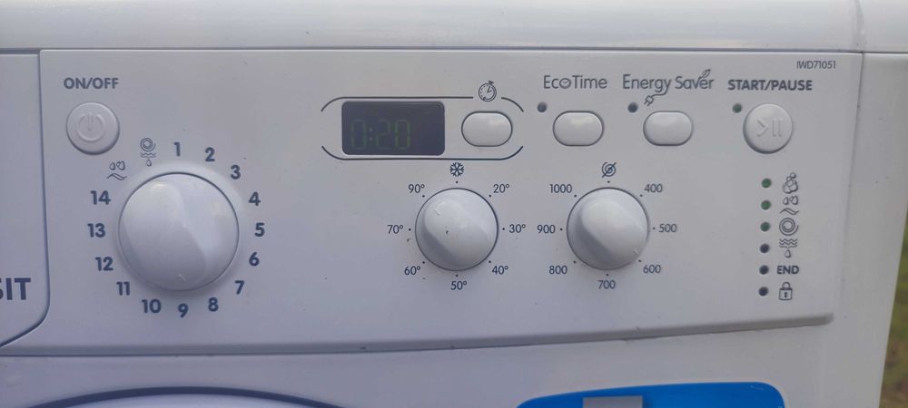 Sprawna i zadbana pralka Indesit ładowność 7 kg / 1000 obr. Transport