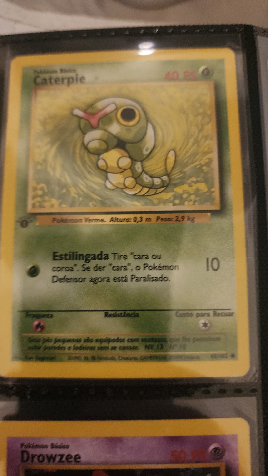 Pokemon caterpie 1 edicao