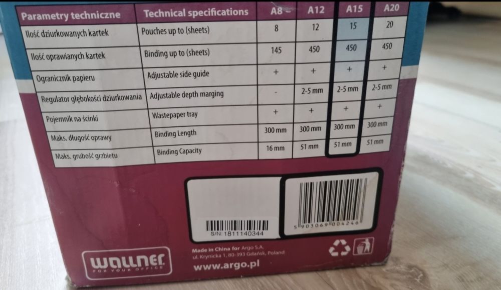 Bindownica IBIND A15 WALLNER