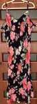 Classics sukienka maxi boho róże 134 cm pachy 50 52 wesele wiskoza hit