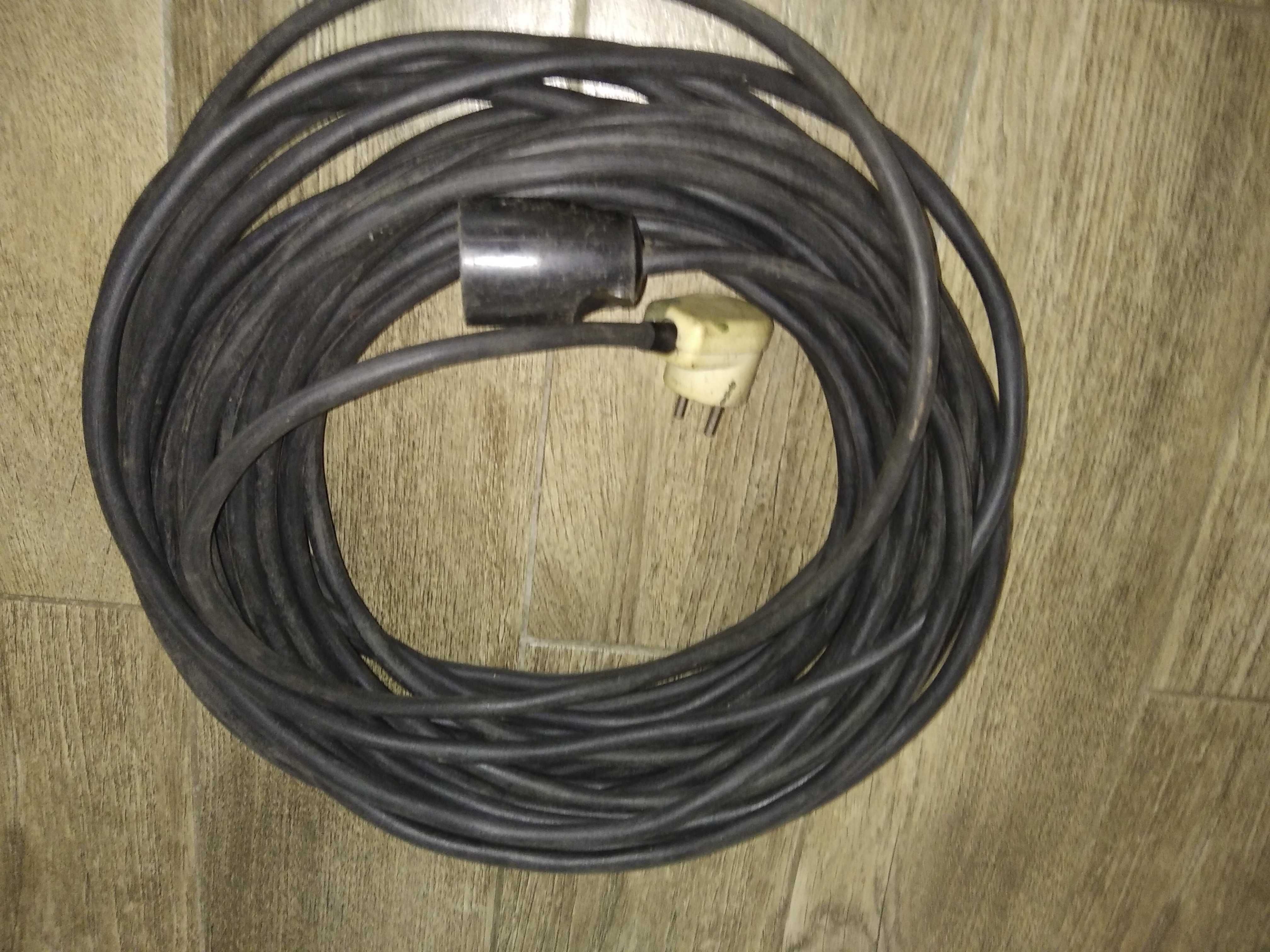 Przedłużacz przedłużka przewód linka guma 23 metr 2x2,5 mm2 elastyczny