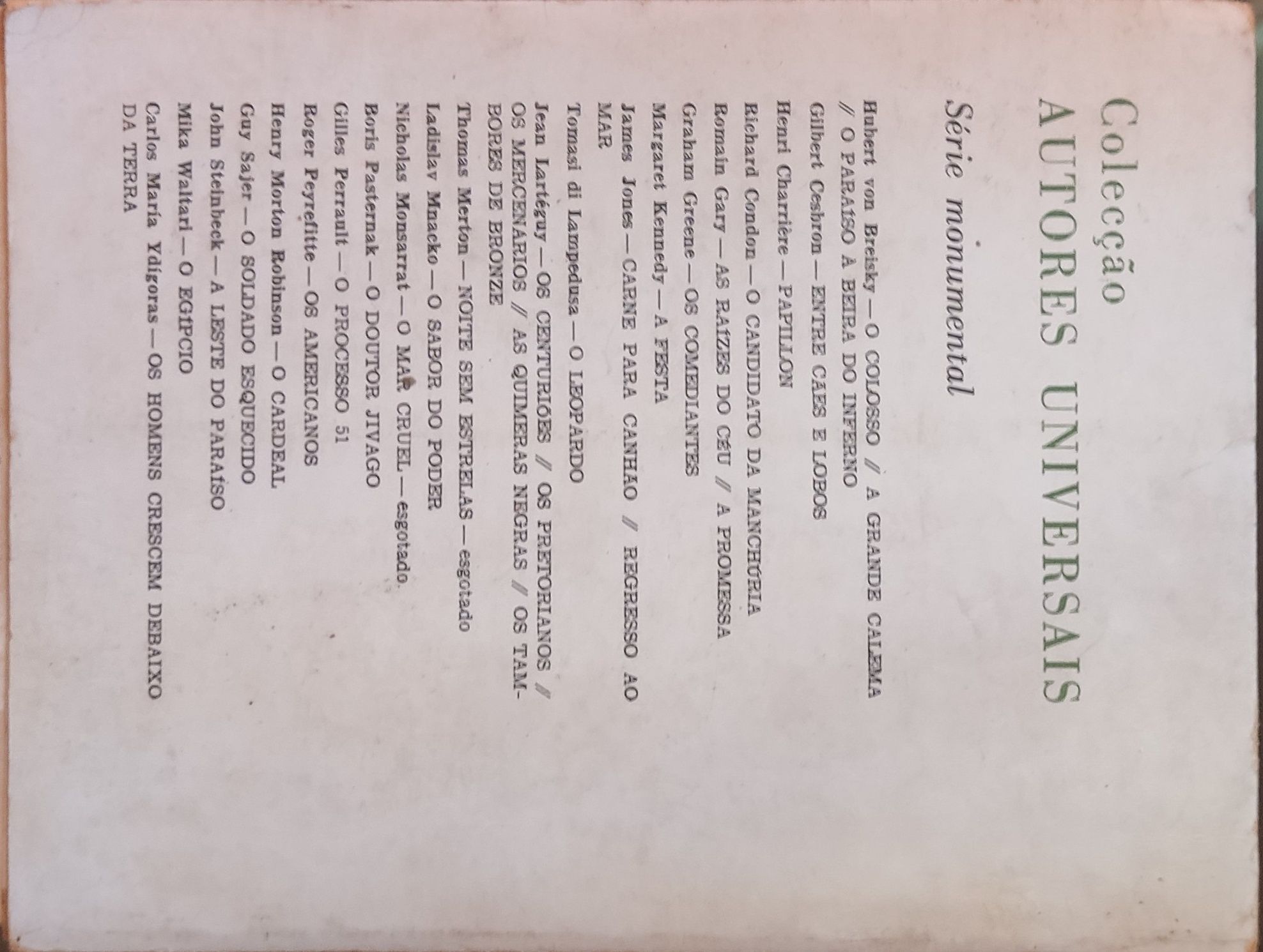 Livro "Papillon" de Henry Charrière - Livraria Bertrand ®1969