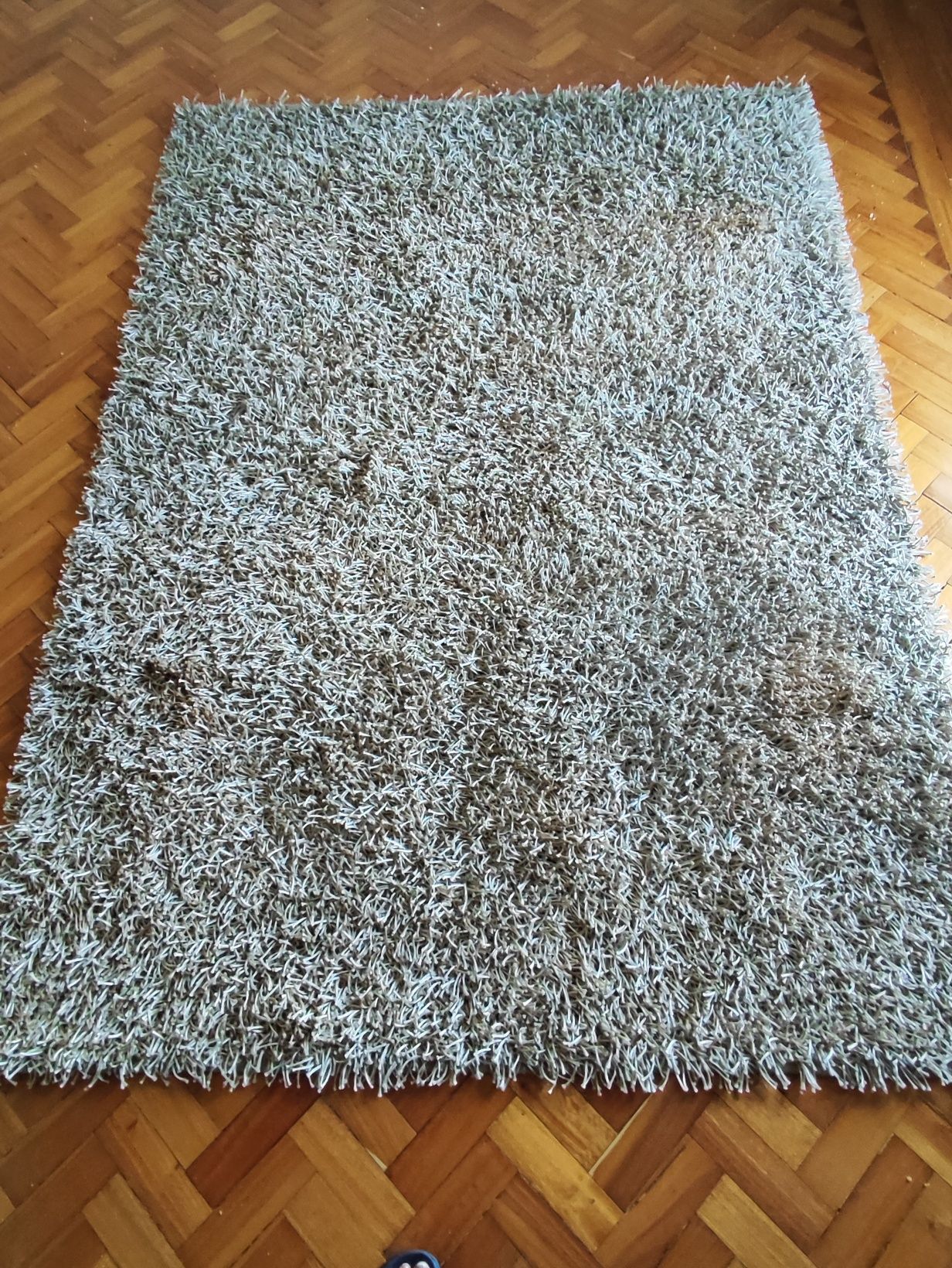 Conjunto carpetes de pêlo em beige